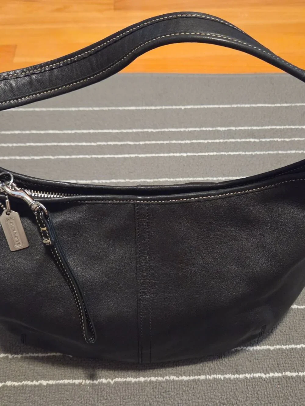 Coach black hobo bag